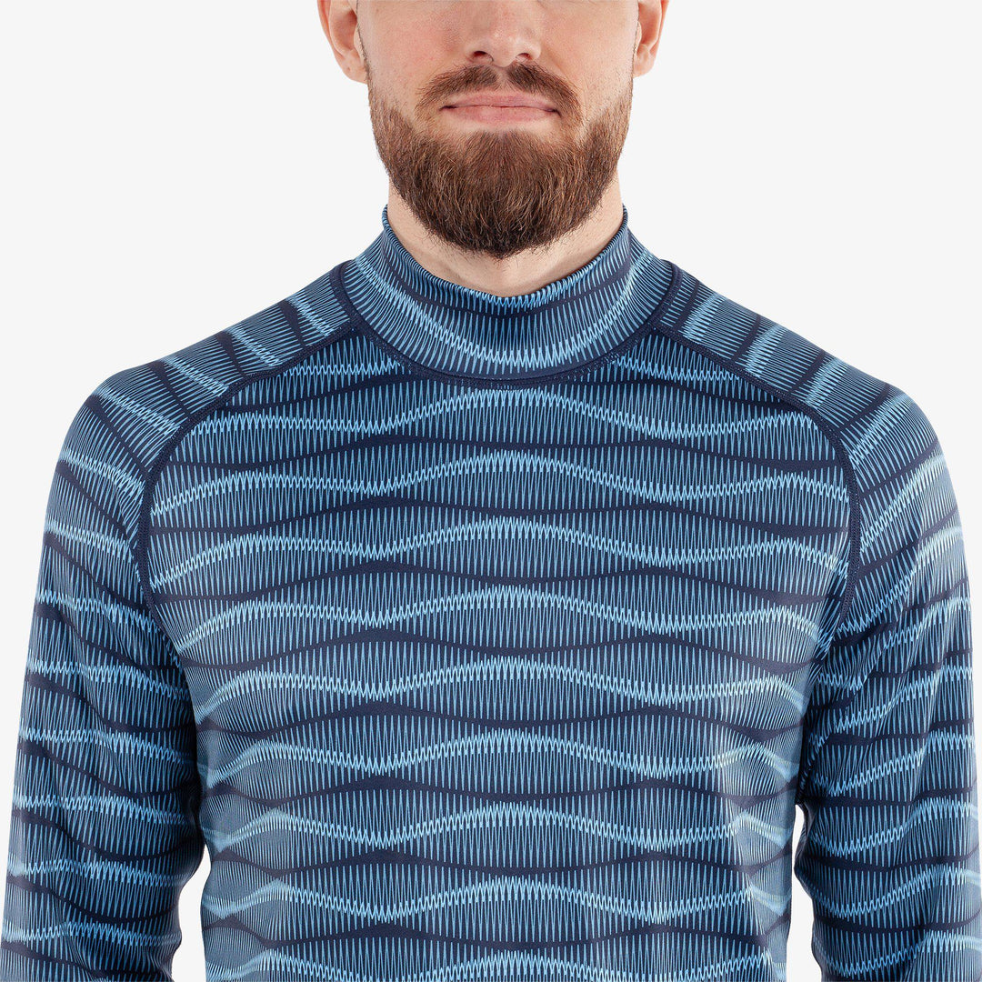 Emilio is a Thermal base layer golf top for Men in the color Navy/Blue(3)