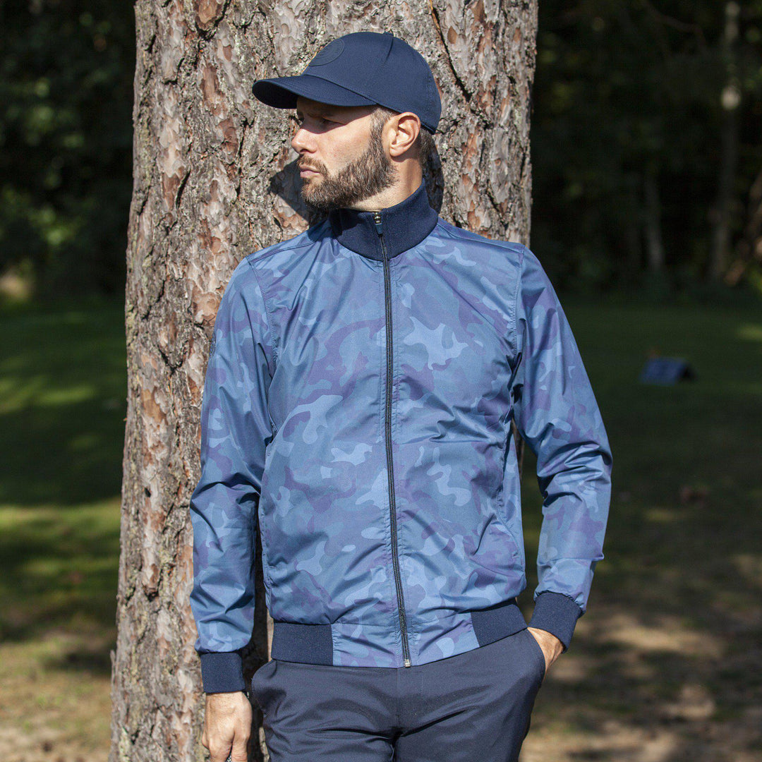 Lake is a Windproof and water repellent golf jacket for Men in the color Blue Bell(3)