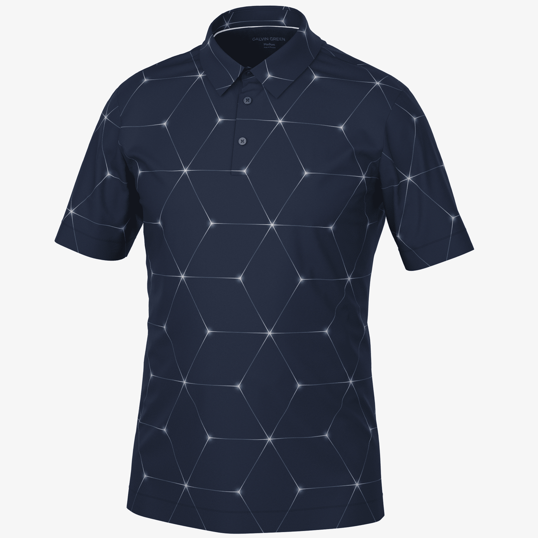 Milo is a Breathable short sleeve golf shirt for Men in the color Navy(0)