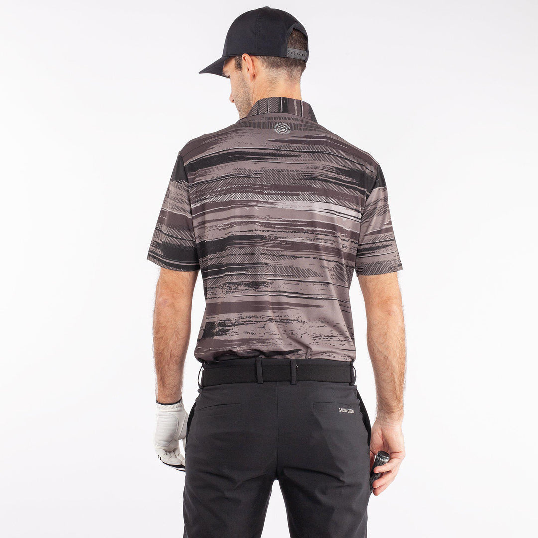 Mathew is a Breathable short sleeve golf shirt for Men in the color Black(3)