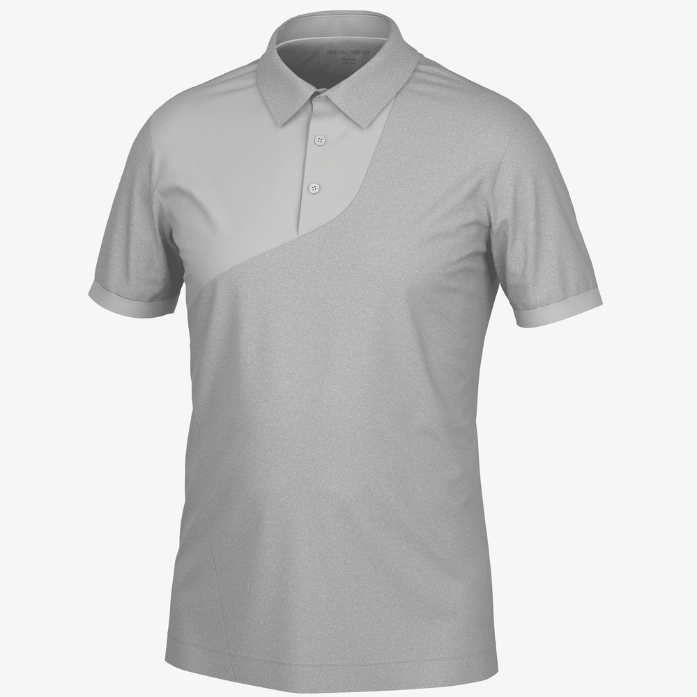 Mikel is a Breathable short sleeve golf shirt for Men in the color Cool Grey(0)