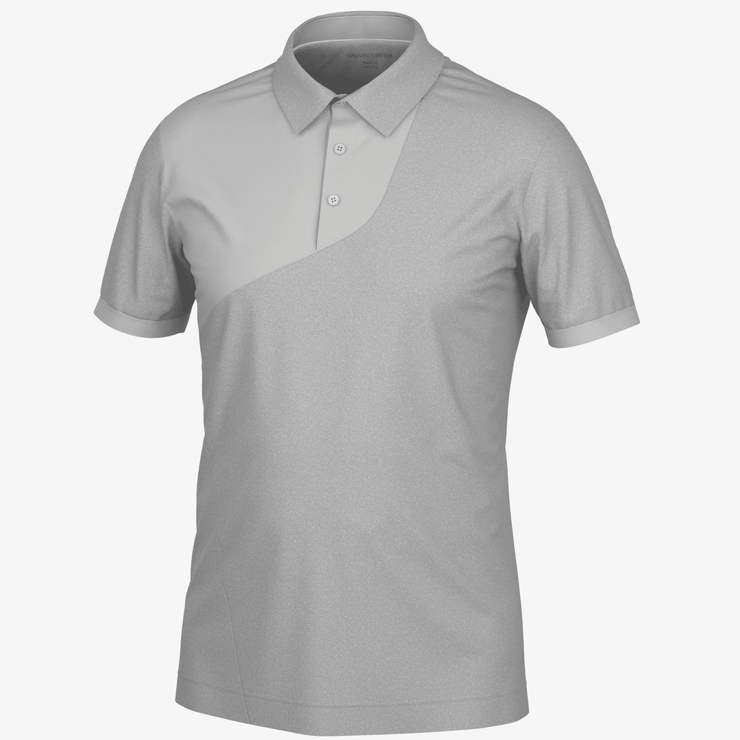 Mikel is a Breathable short sleeve golf shirt for Men in the color Cool Grey(0)