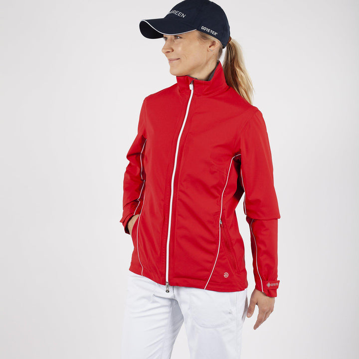 Arissa is a Waterproof golf jacket for Women in the color Red(6)