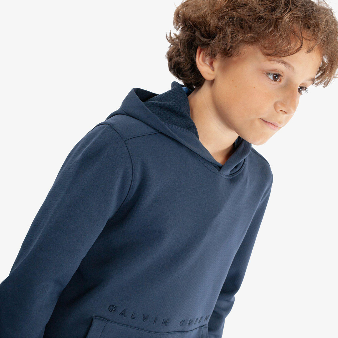 Rico is a Insulating golf sweatshirt for Juniors in the color Navy(3)