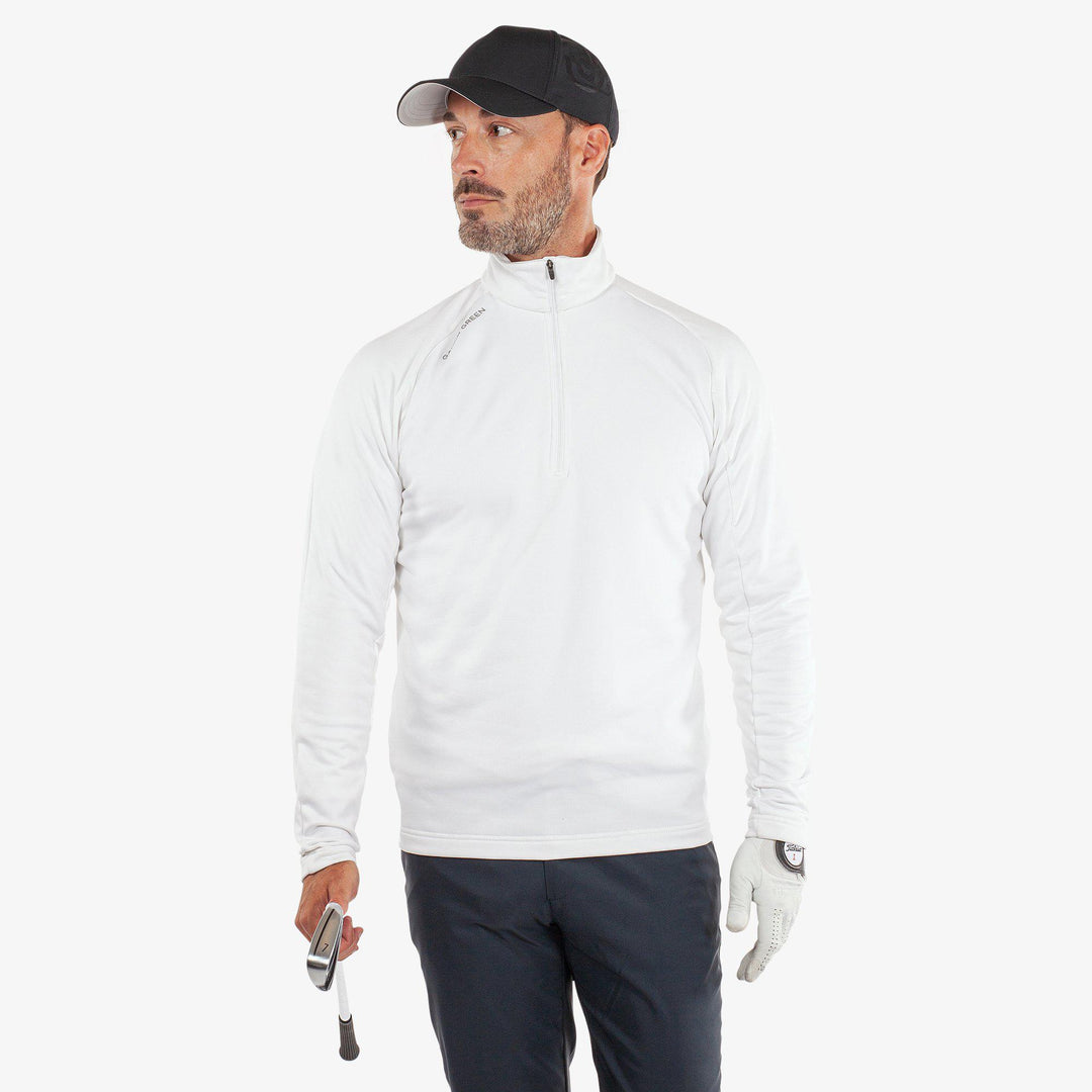 Drake is a Insulating golf mid layer for Men in the color White(1)