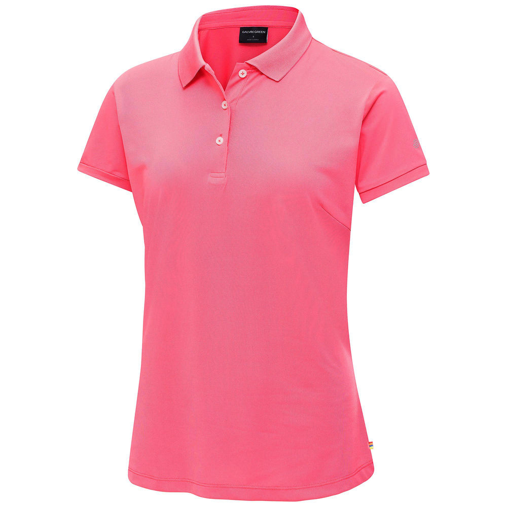 Mireya is a Breathable short sleeve golf shirt for Women in the color Imaginary Pink(0)