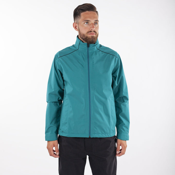 Alec is a Waterproof golf jacket for Men in the color Sugar Coral(1)