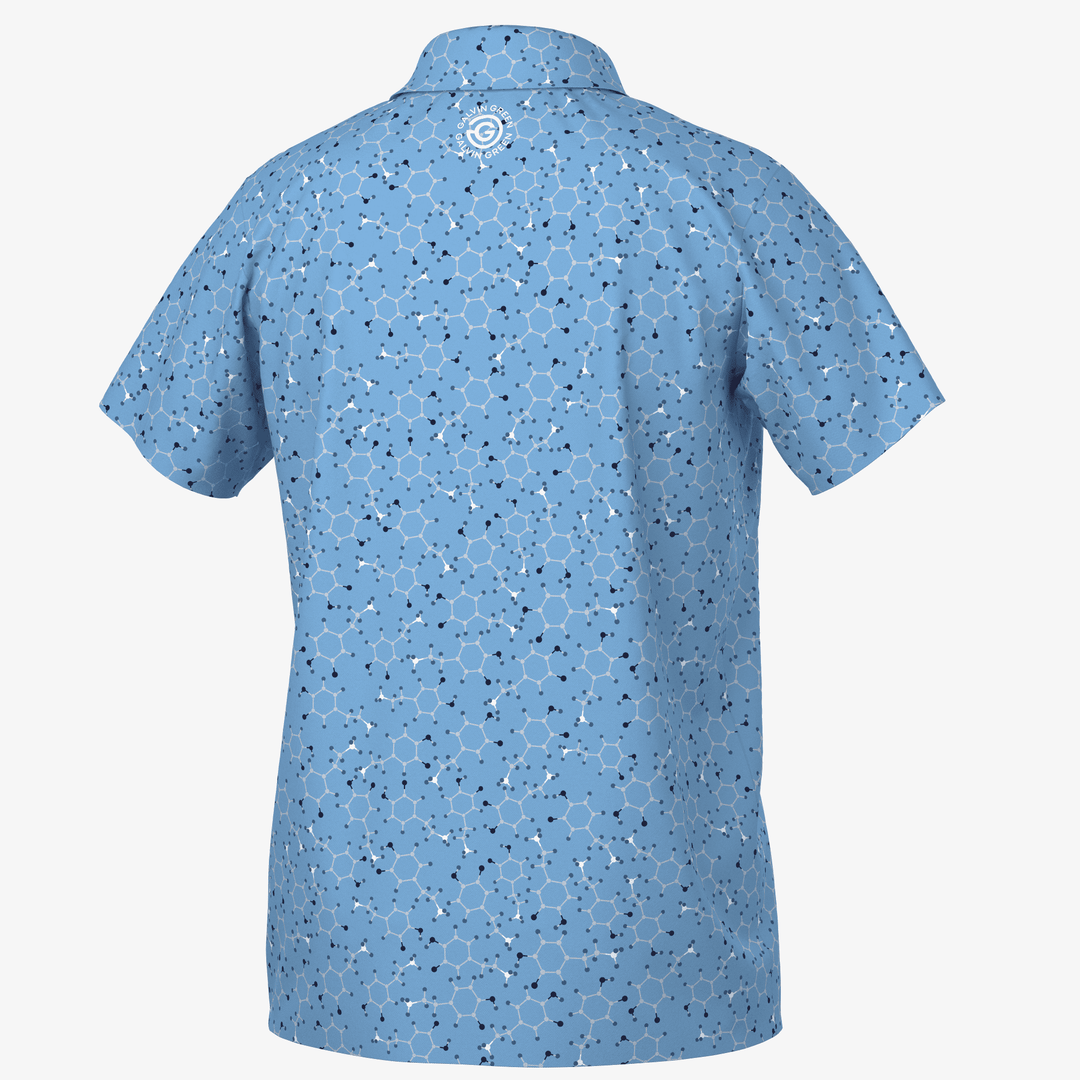 Rocco is a Breathable short sleeve golf shirt for Juniors in the color Alaskan Blue/Navy(7)