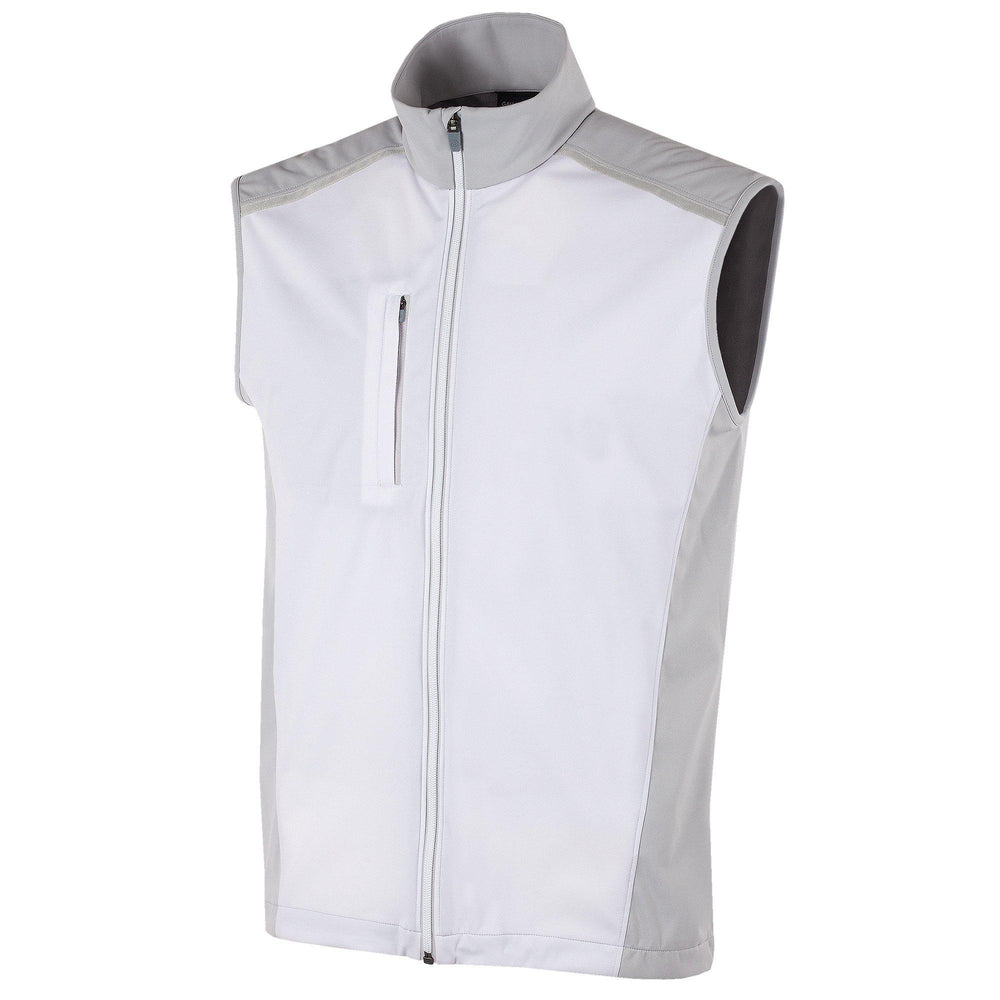 Lion is a Windproof and water repellent golf vest for Men in the color White base(0)