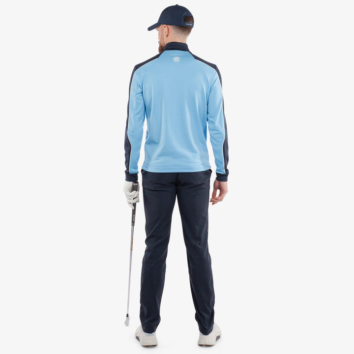 Dave is a Insulating golf mid layer for Men in the color Alaskan Blue/Navy(7)