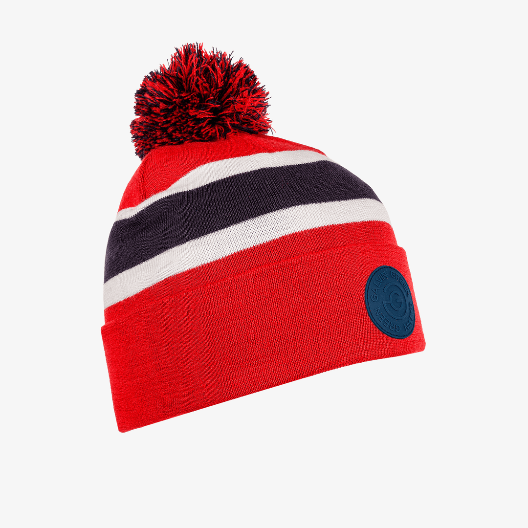 Leighton is a Insulating golf hat in the color Navy/Red/White(1)