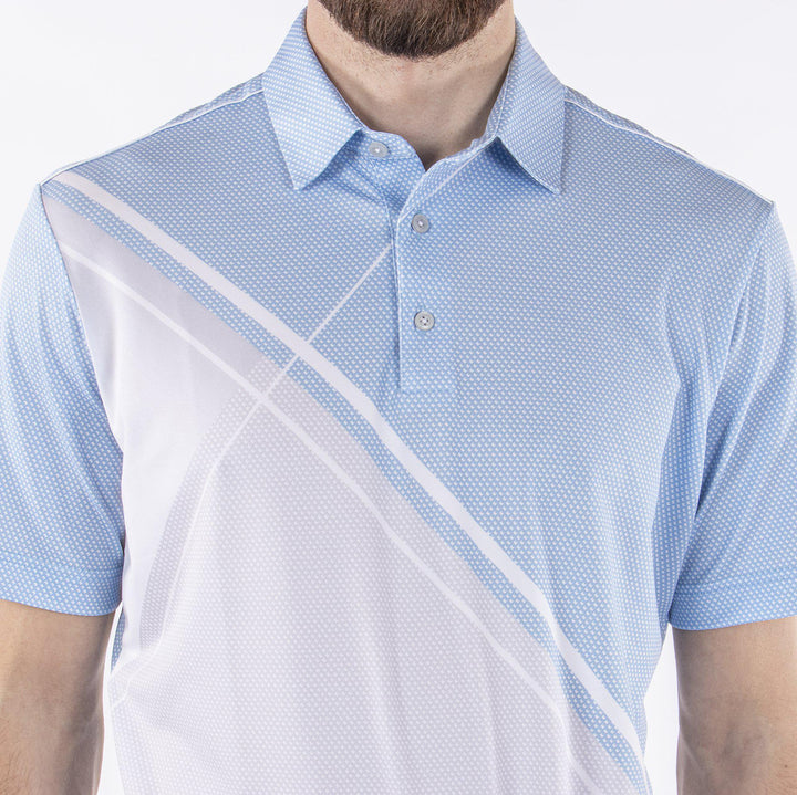 Martin is a Breathable short sleeve shirt for Men in the color Blue Bell(3)