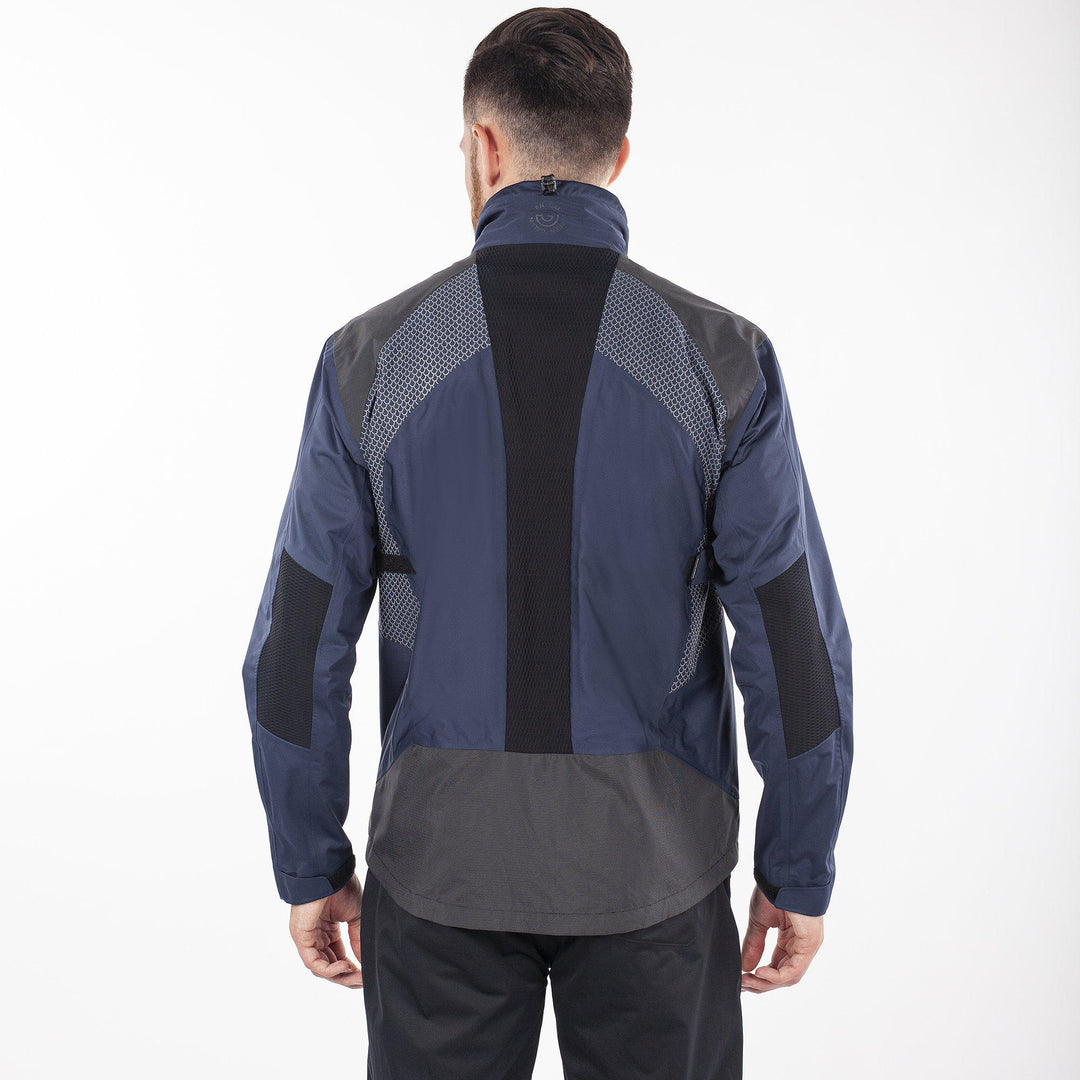 Action is a Waterproof golf jacket for Men in the color Navy(5)