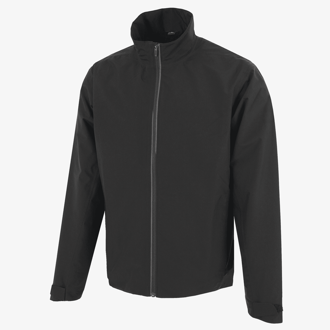 Arvin is a Waterproof golf jacket for Men in the color Black/Sharkskin(0)