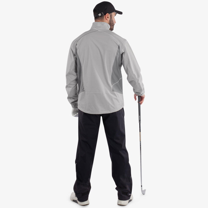 Ames is a Waterproof golf jacket for Men in the color Cool Grey/Sharkskin(8)