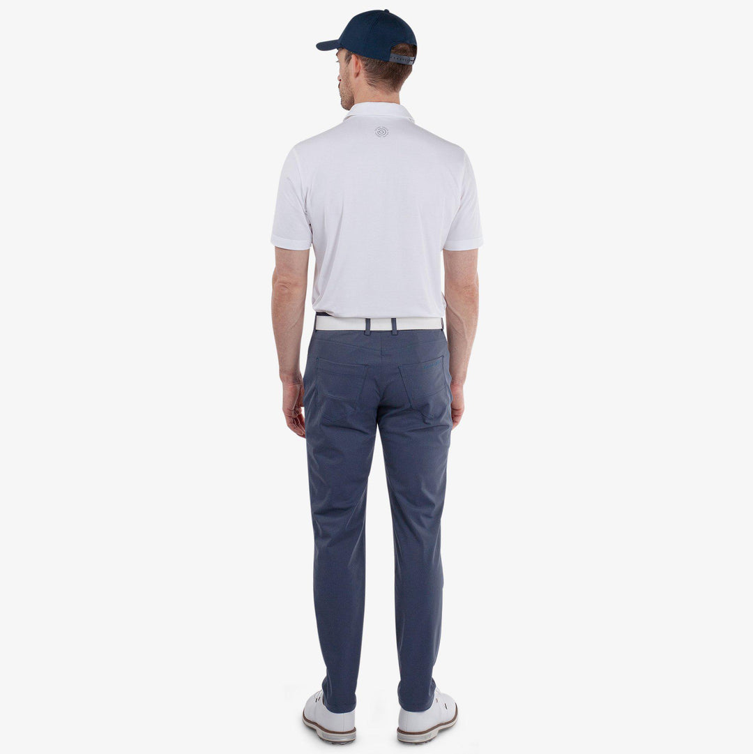 Norris is a Breathable golf pants for Men in the color Navy melange(6)