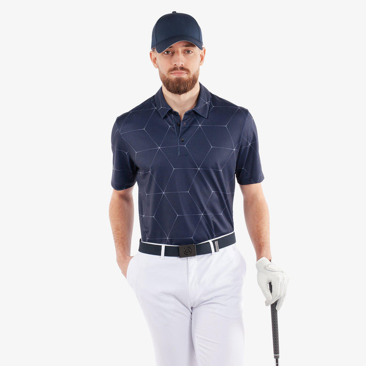 Milo is a Breathable short sleeve golf shirt for Men in the color Navy(1)