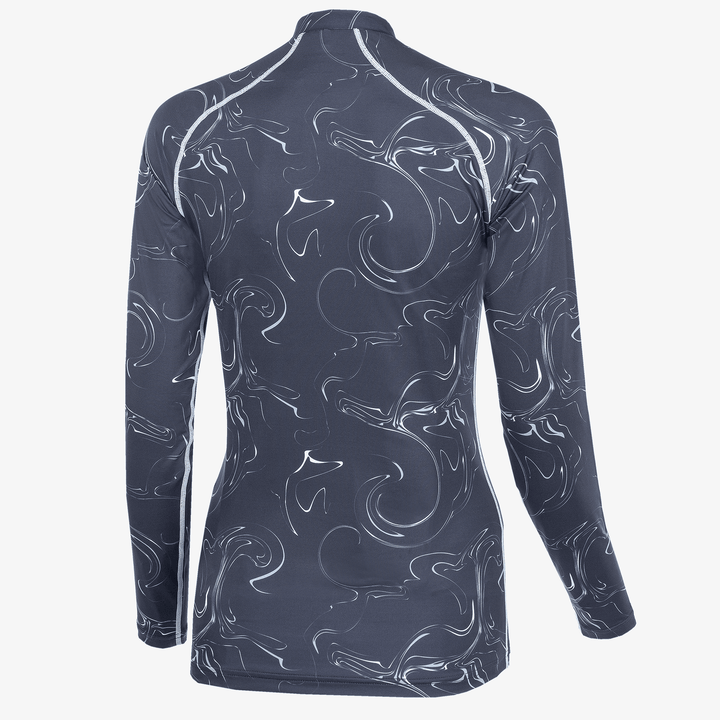 Ella is a UV protection golf top for Women in the color Navy/White(9)