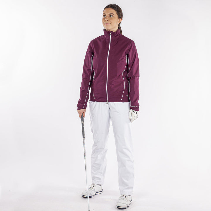 Arissa is a Waterproof golf jacket for Women in the color Sporty Red(3)