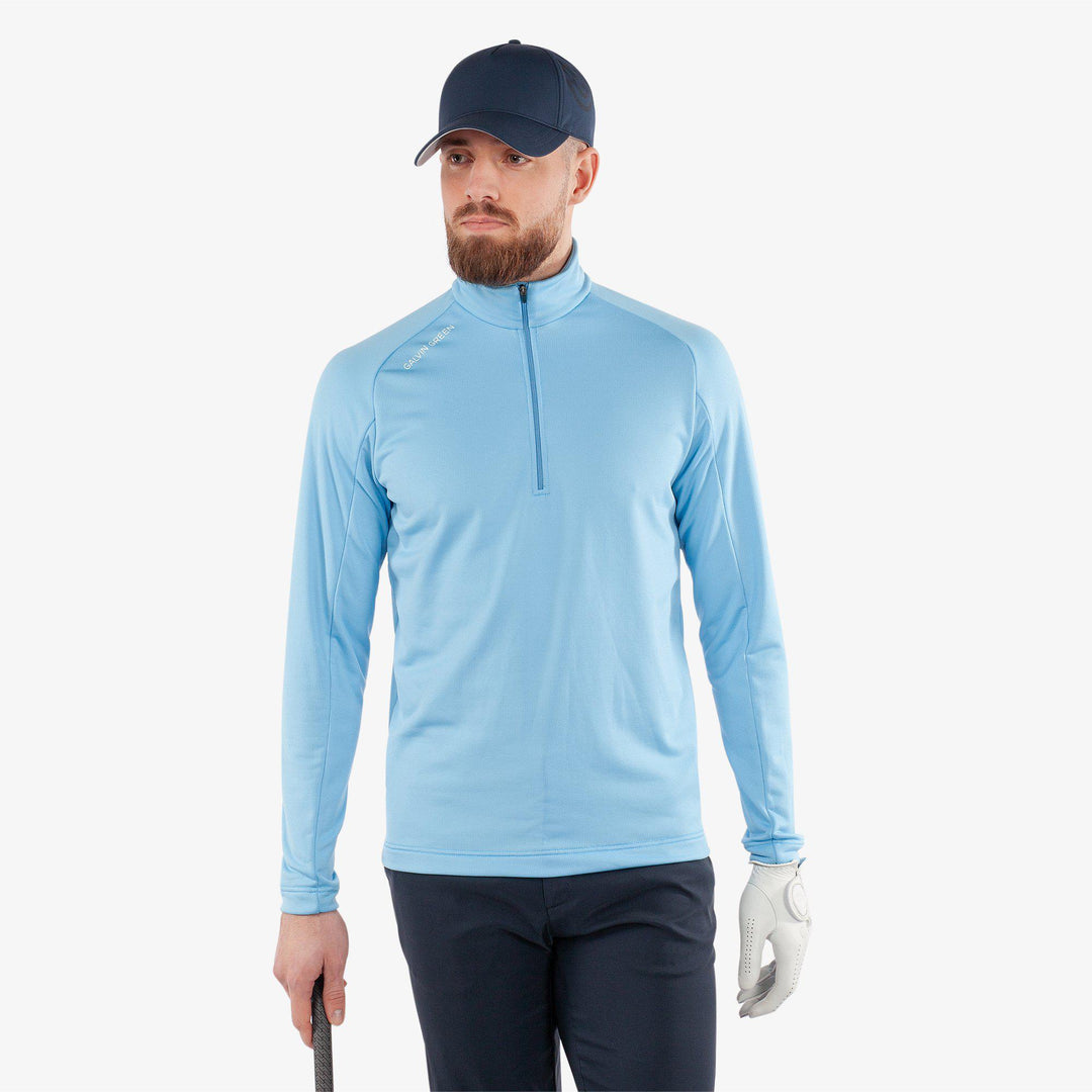 Drake is a Insulating golf mid layer for Men in the color Alaskan Blue(1)