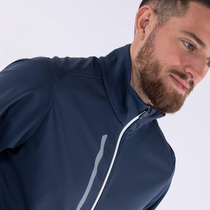 Lyle is a Windproof and water repellent golf jacket for Men in the color Navy(5)