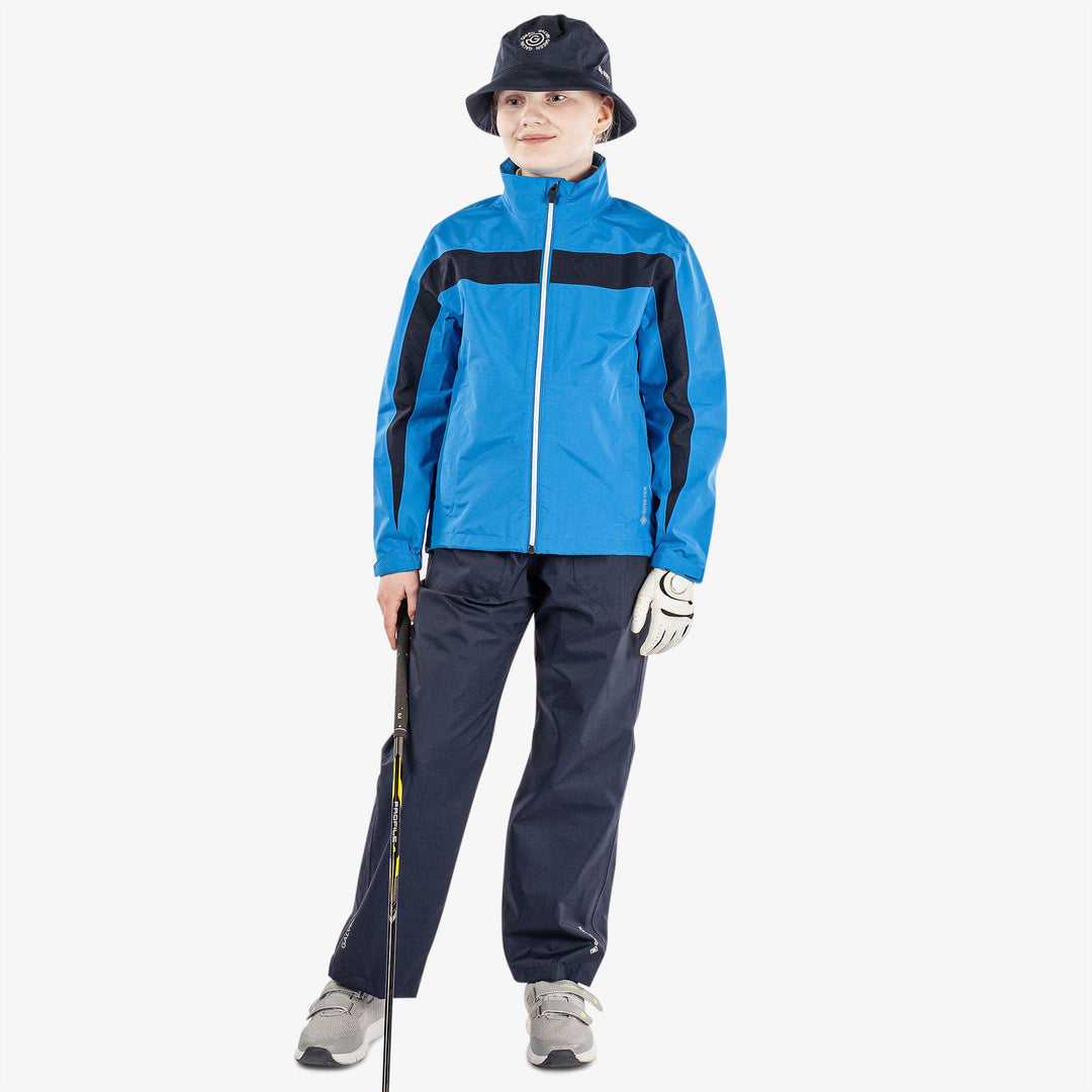 Robert is a Waterproof golf jacket for Juniors in the color Blue/Navy(2)