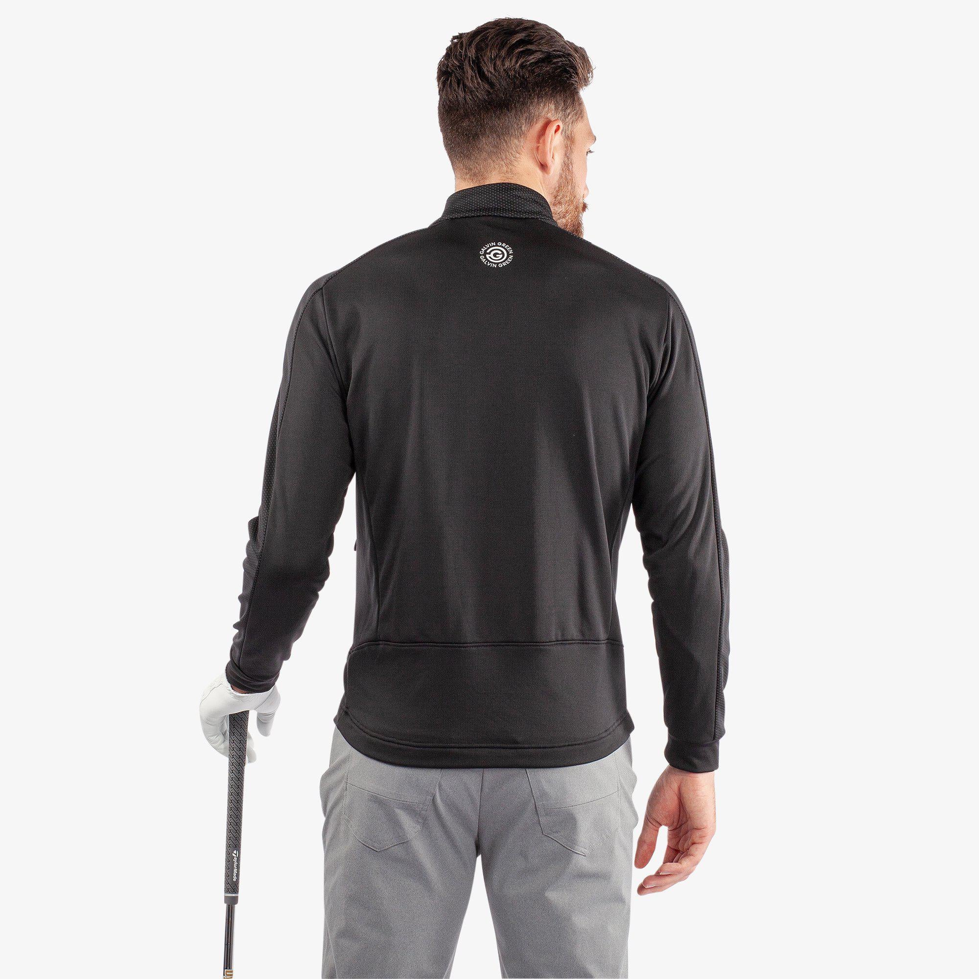 Dawson Insulating golf mid layer Black Galvin Green