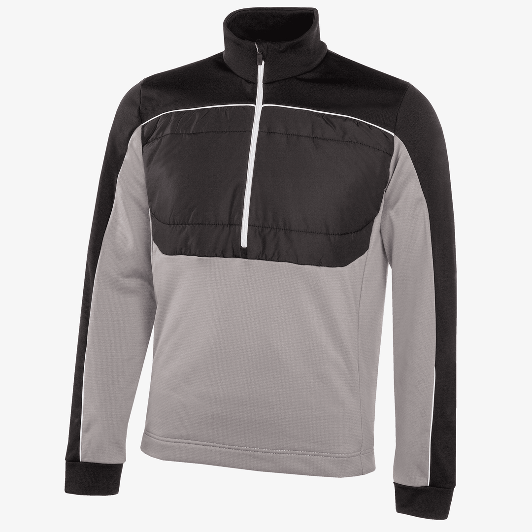 Douglas is a Insulating golf mid layer for Men in the color Sharkskin/Black(0)