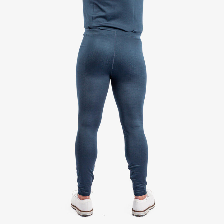 Elof is a Thermal base layer golf leggings for Men in the color Navy/Blue Bell(6)