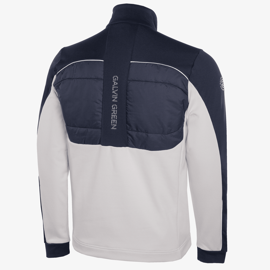 Douglas is a Insulating golf mid layer for Men in the color Cool Grey/Navy(4)