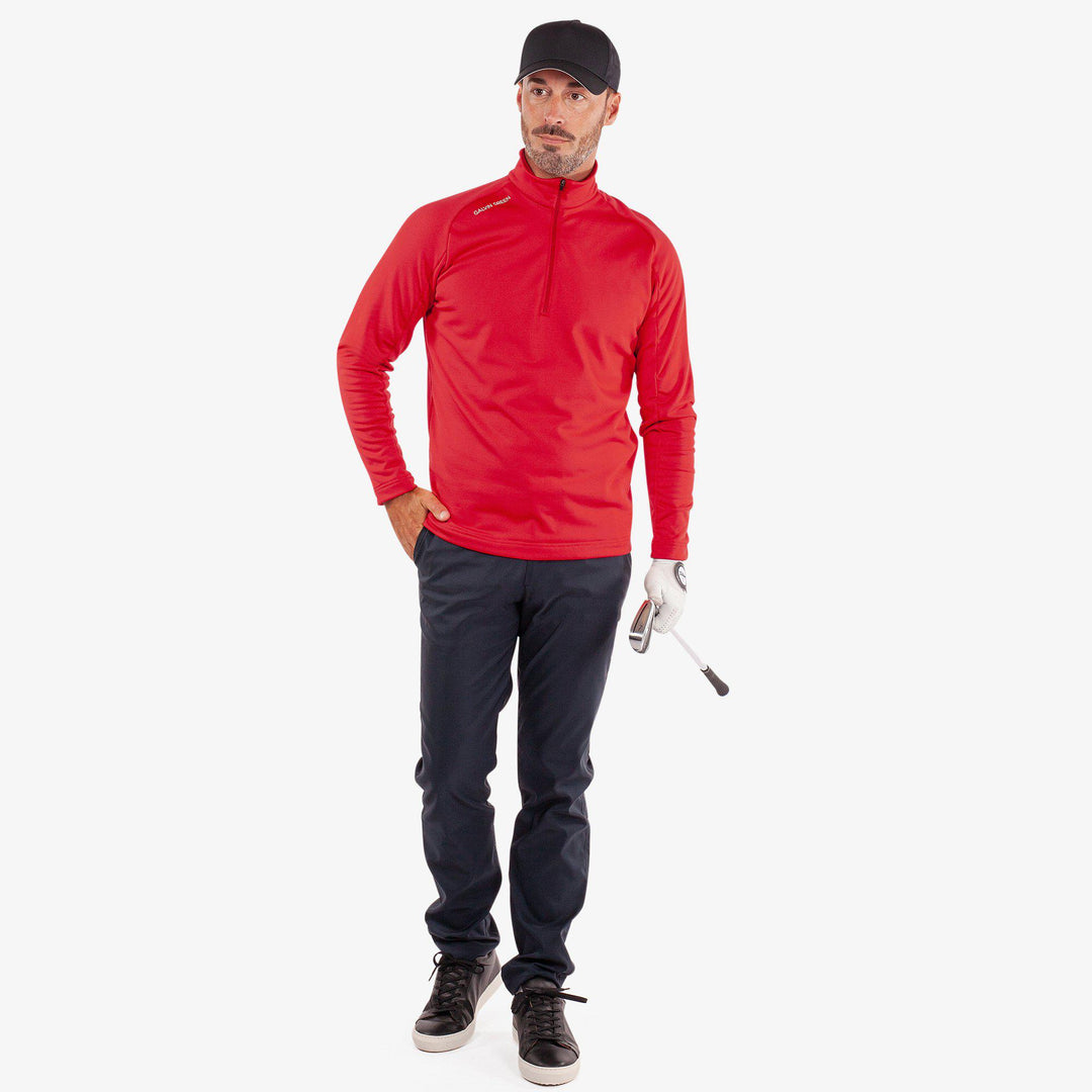 Drake is a Insulating golf mid layer for Men in the color Red(3)