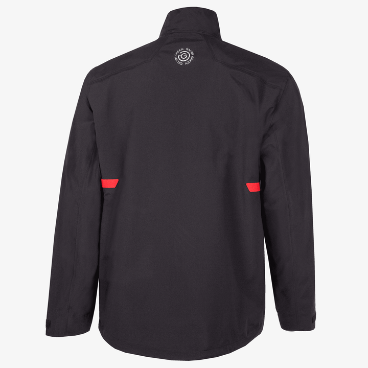 Ashford is a Waterproof golf jacket for Men in the color Black/Red(10)