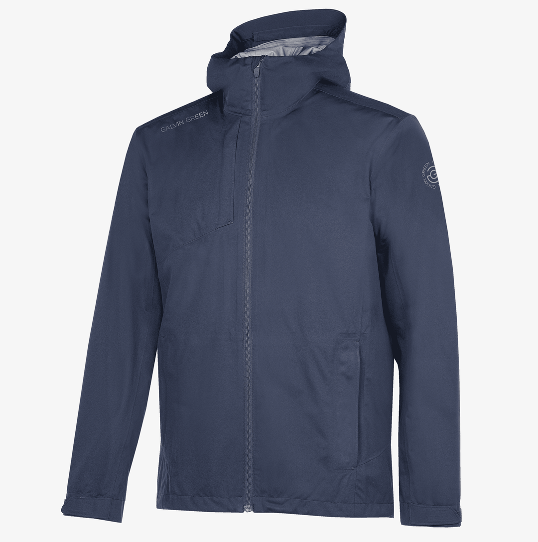 Amos is a Waterproof golf jacket for Men in the color Navy(0)