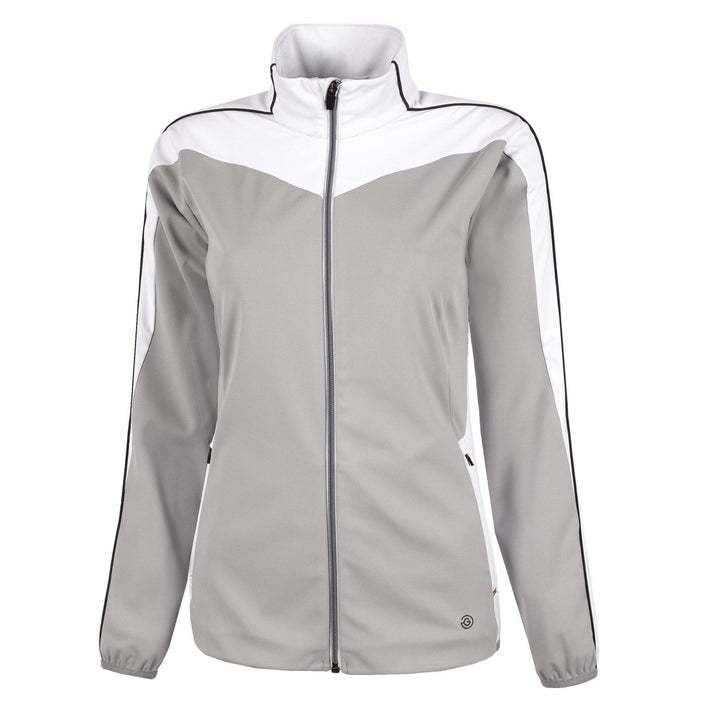 Leslie is a Windproof and water repellent golf jacket for Women in the color Forged Iron(0)