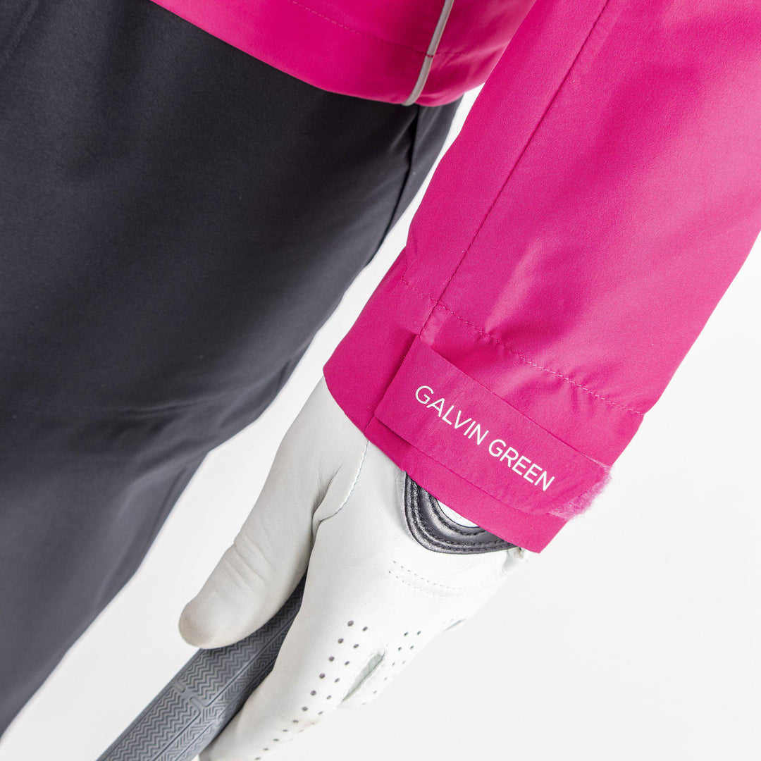 Anya is a Waterproof golf jacket for Women in the color Amazing Pink(5)