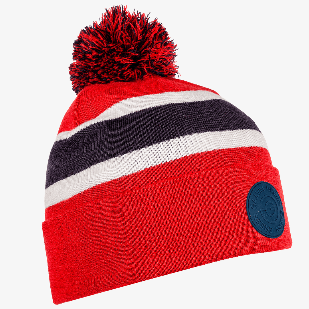 Leighton is a Insulating golf hat in the color Navy/Red/White(0)