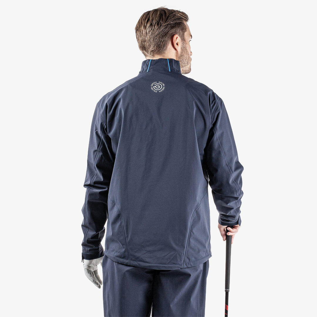 Albert is a Waterproof golf jacket for Men in the color Navy/White/Blue (6)
