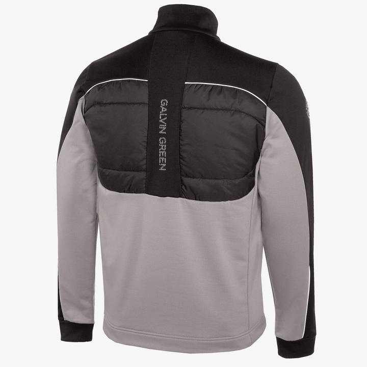 Douglas is a Insulating golf mid layer for Men in the color Sharkskin/Black(4)