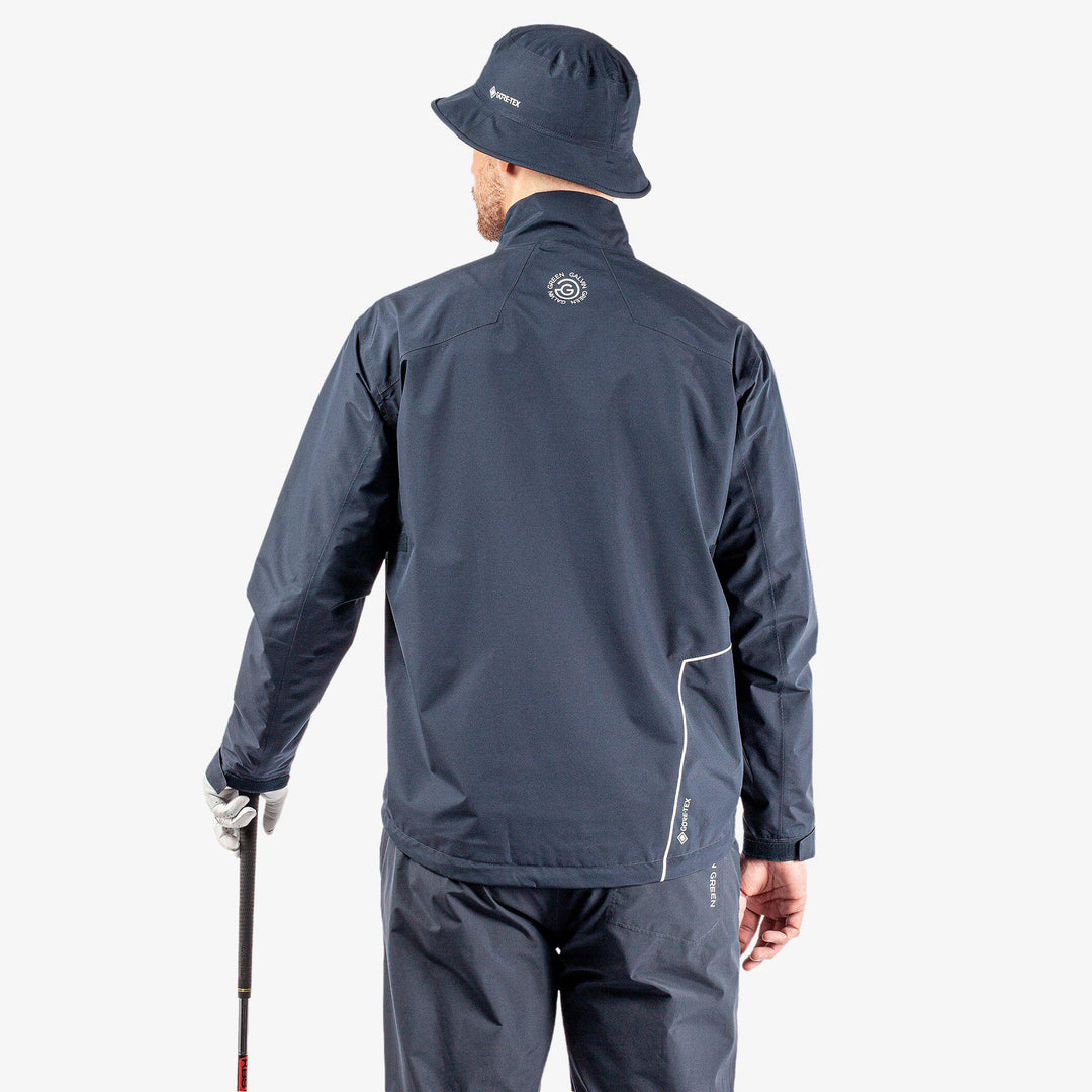 Axley is a Waterproof golf jacket for Men in the color Navy/Blue/White(6)