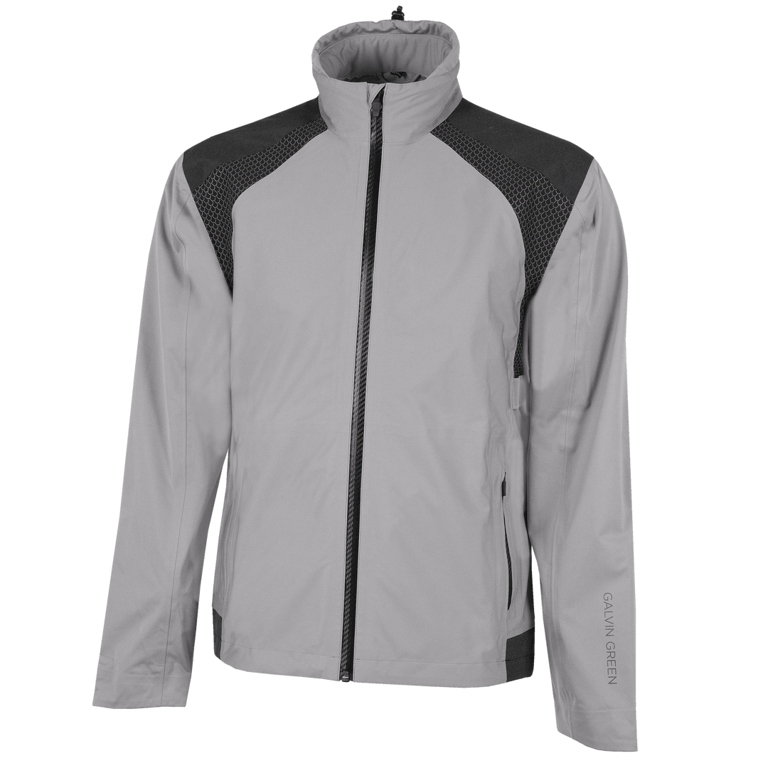 Action is a Waterproof golf jacket for Men in the color Sharkskin(0)