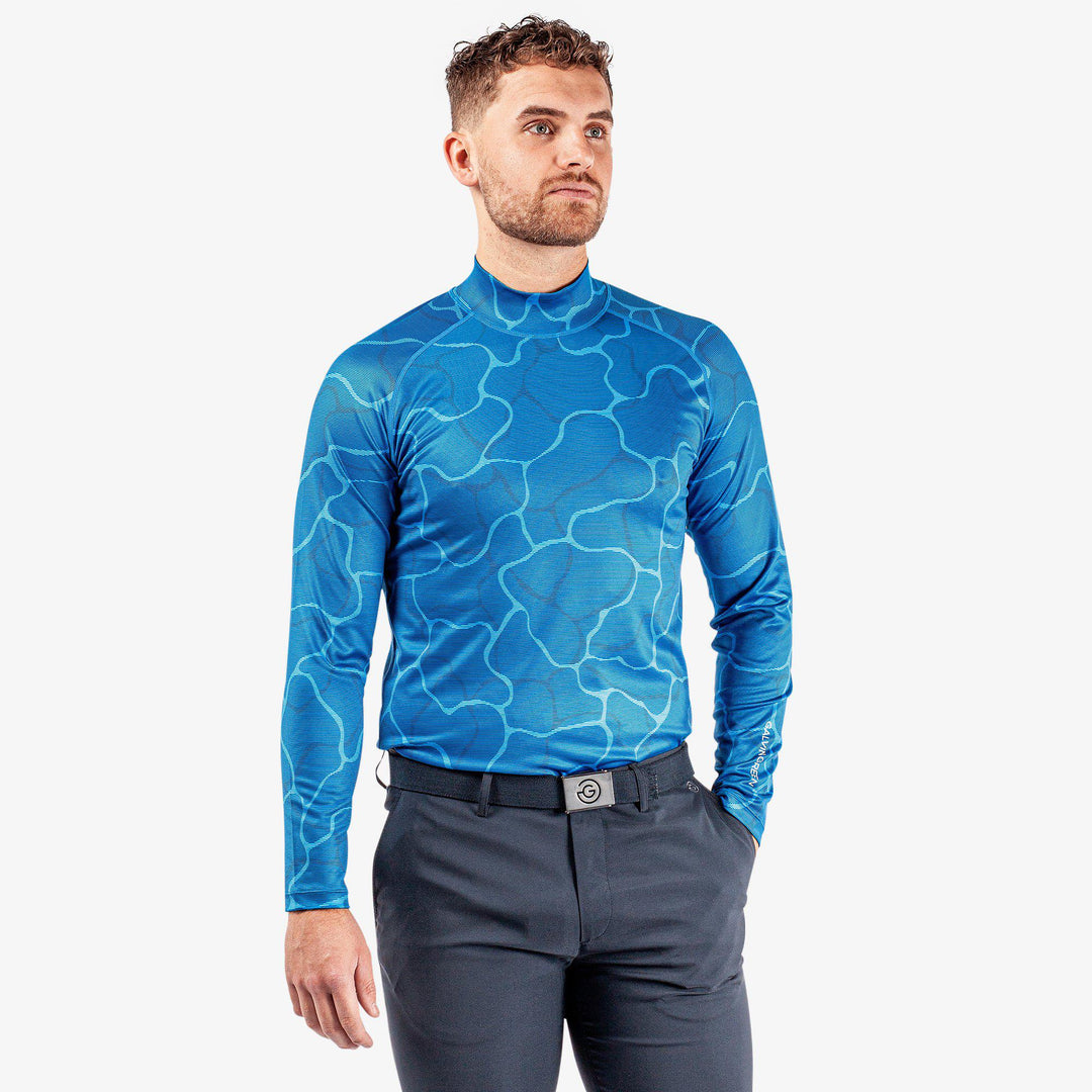 Ethan is a UV protection golf top for Men in the color Blue/Navy(1)
