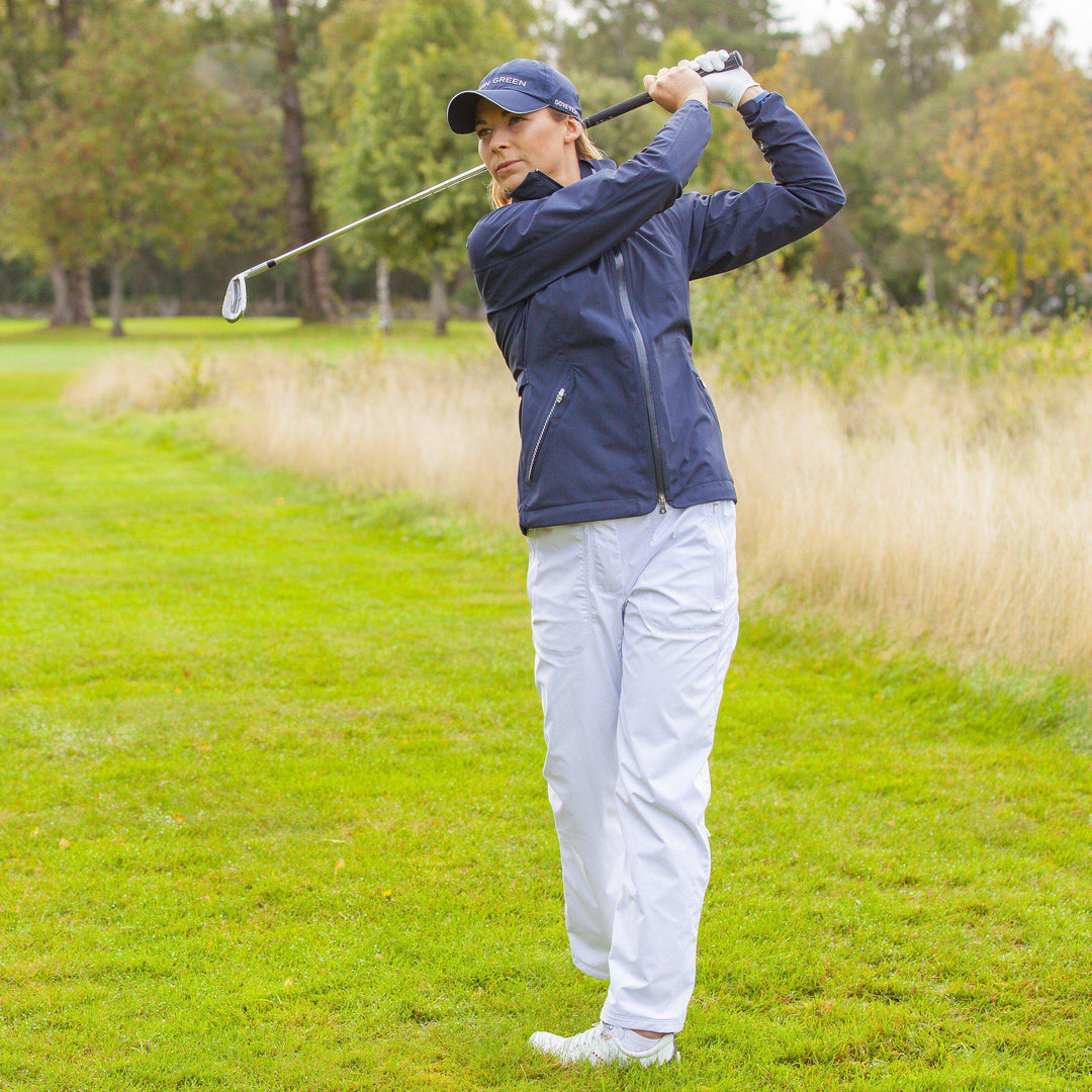 Alexandra is a Waterproof golf pants for Women in the color White(3)
