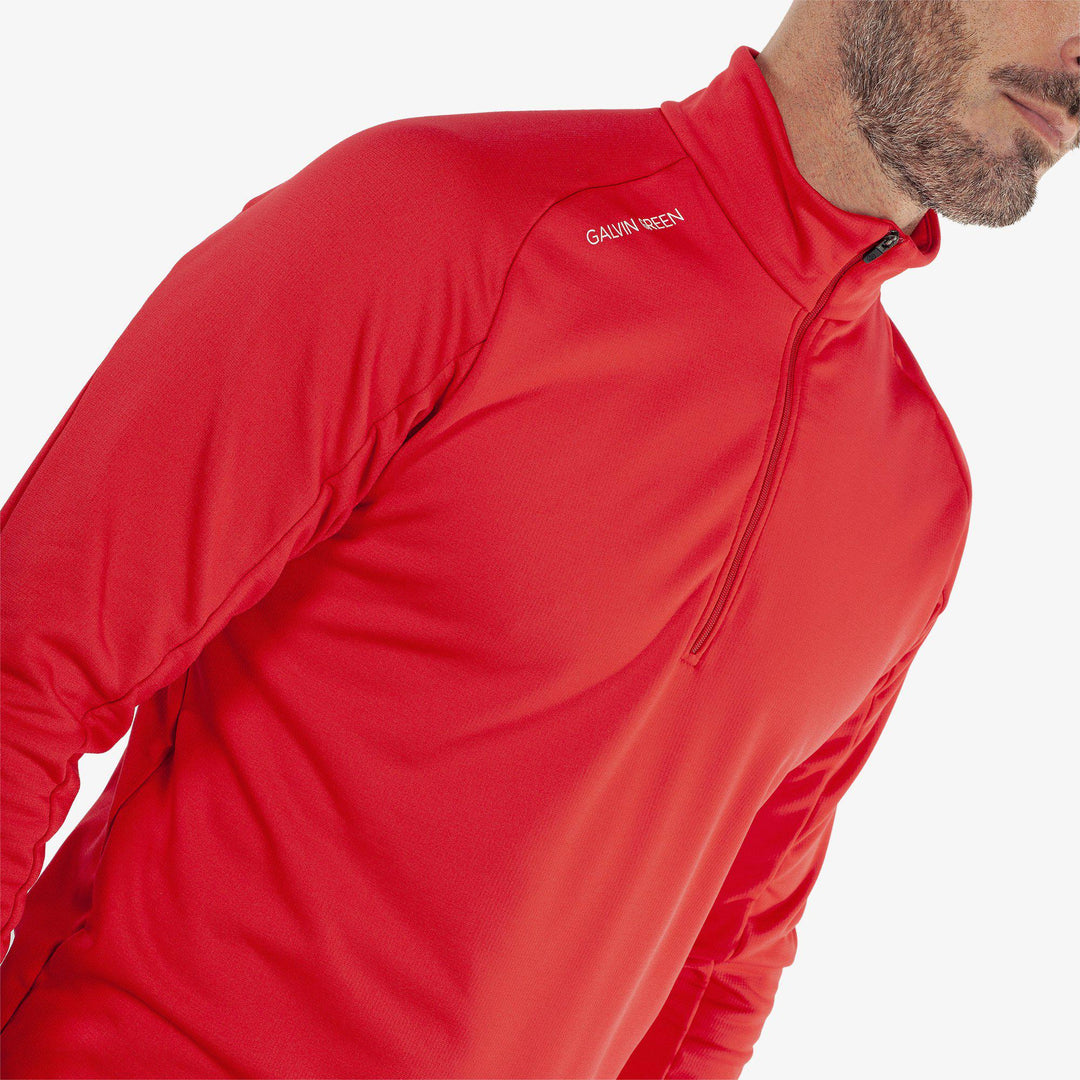 Drake is a Insulating golf mid layer for Men in the color Red(4)