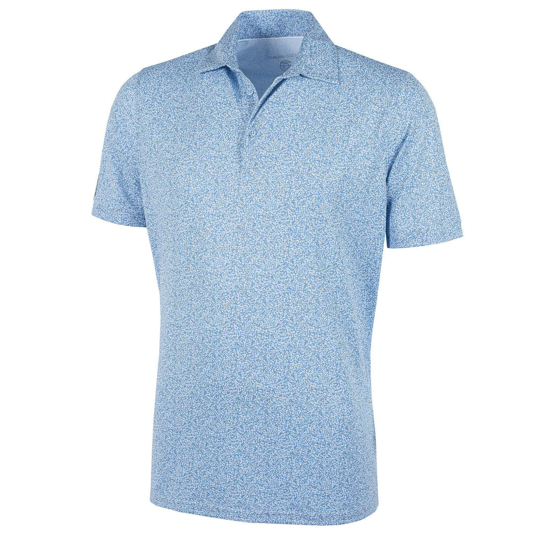 Marco is a Breathable short sleeve golf shirt for Men in the color Blue Bell(0)