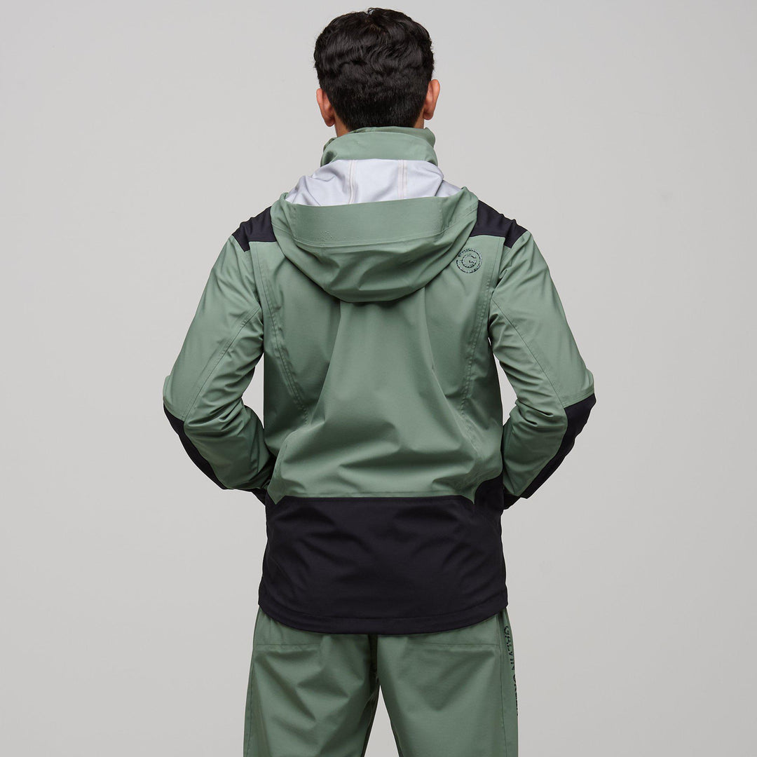 Argus is a Waterproof jacket for Men in the color Duck Green/Black(5)