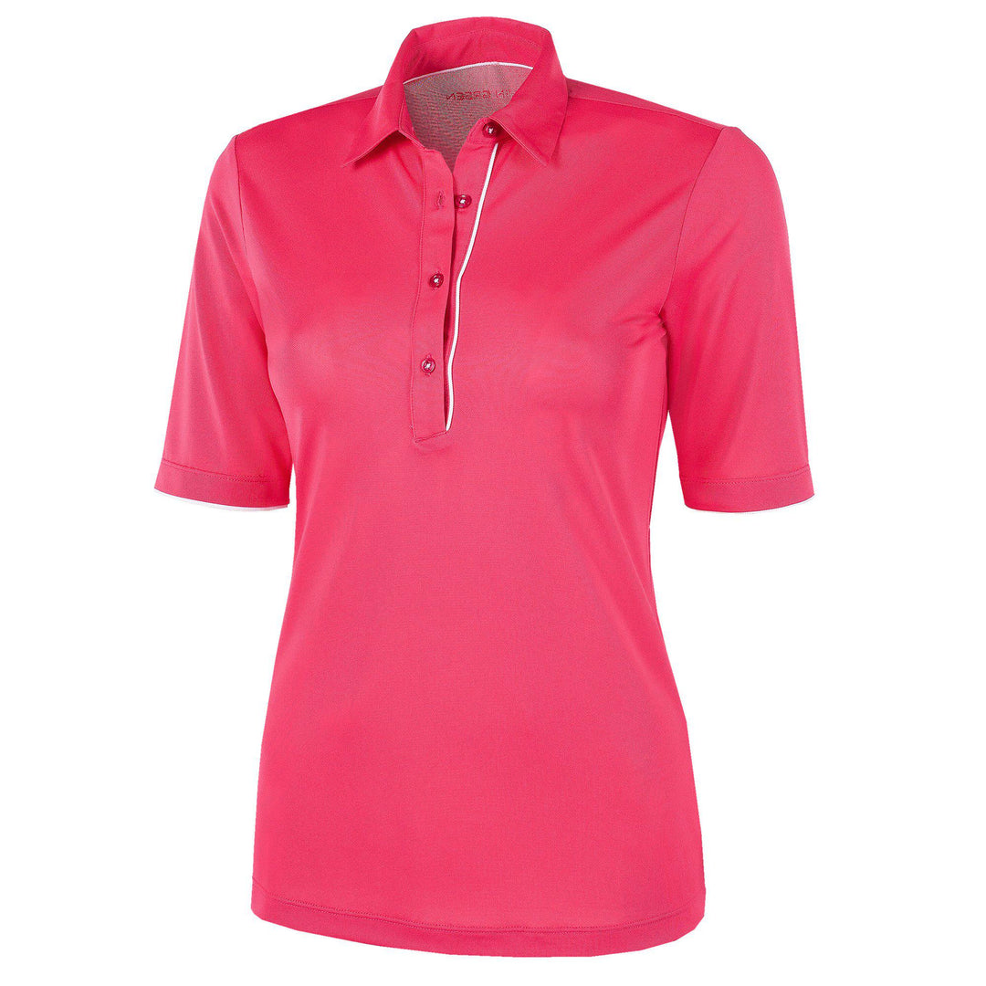 Marissa is a Breathable short sleeve golf shirt for Women in the color Sugar Coral(0)