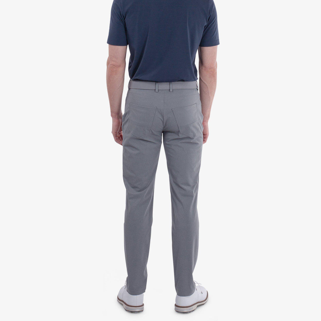 Norris is a Breathable golf pants for Men in the color Grey melange(4)