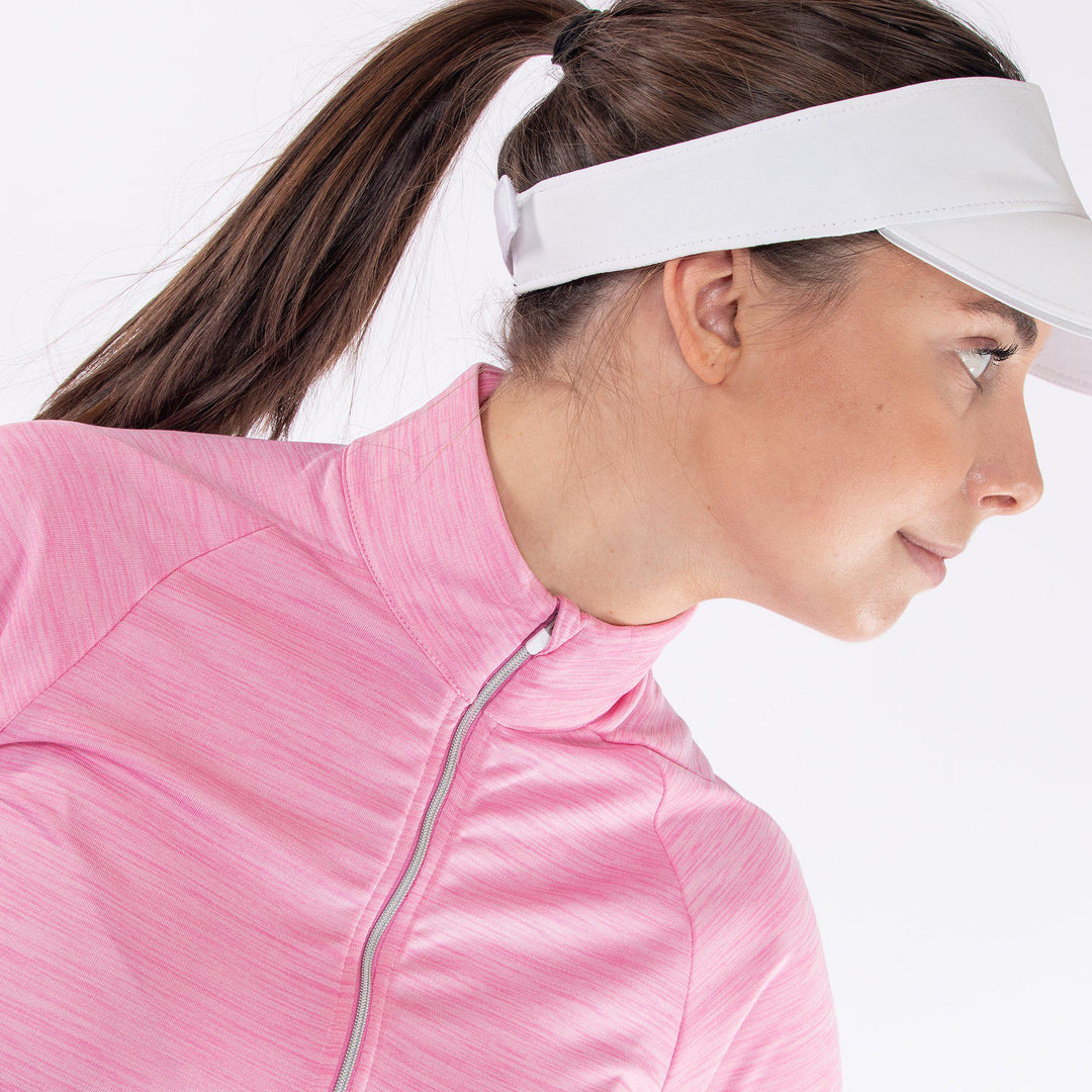 Dina is a Insulating golf mid layer for Women in the color Amazing Pink(2)