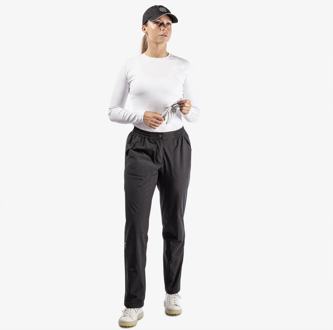 Anna is a Waterproof golf pants for Women in the color Black(2)