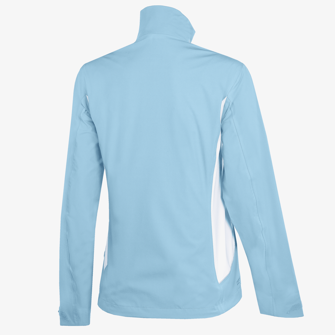 Amy is a Waterproof golf jacket for Women in the color Alaskan Blue/White(8)